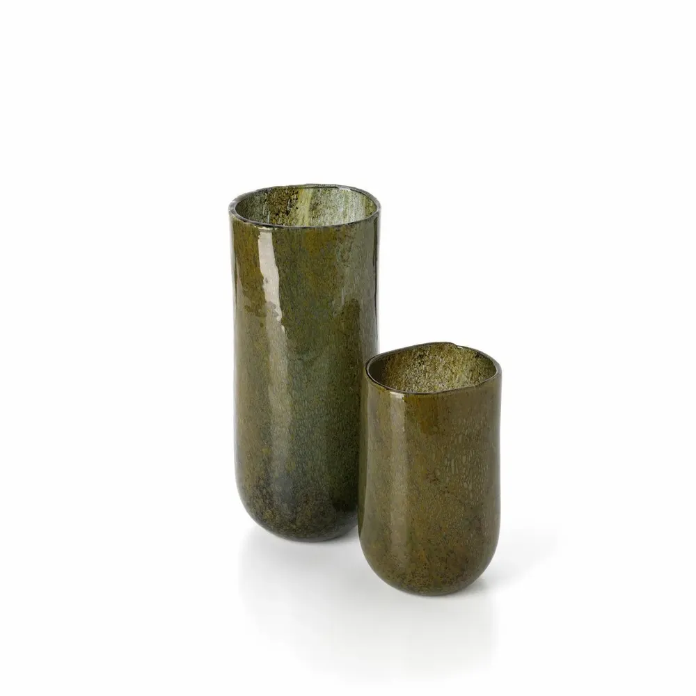 Vases - The Forest Vase - Green - Low - BAZAR BIZAR LIVING