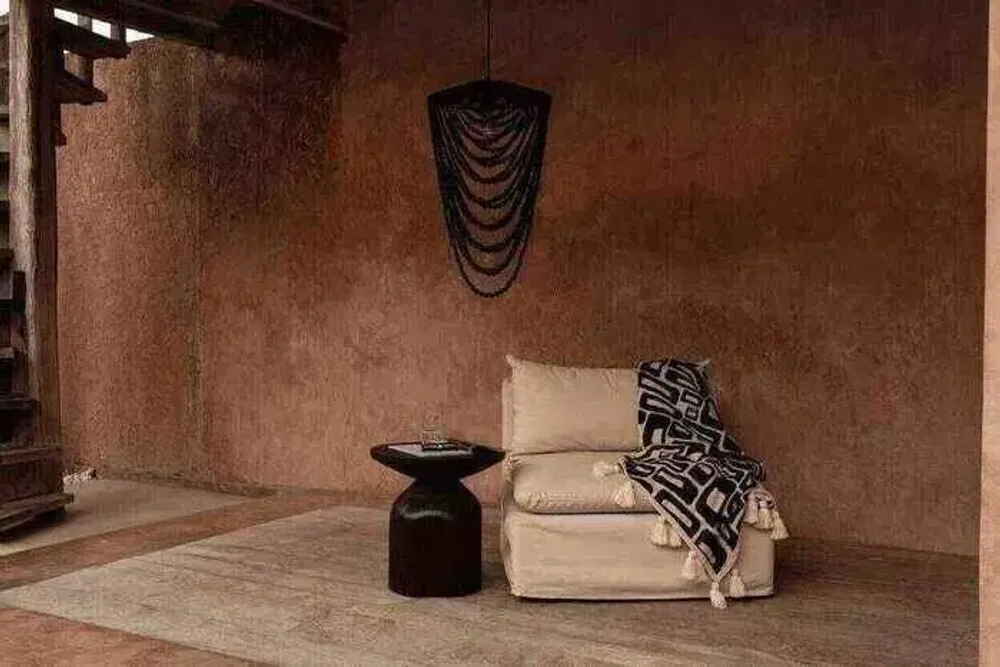 Abat-jours - Le Lustre Wooden Bead - Noir - L - BAZAR BIZAR LIVING