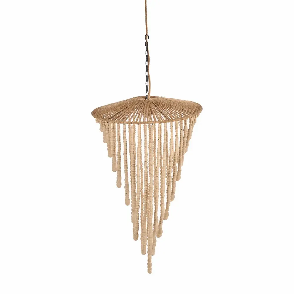 Abat-jours - Le Lustre Wooden Bead - Naturel - L - BAZAR BIZAR LIVING