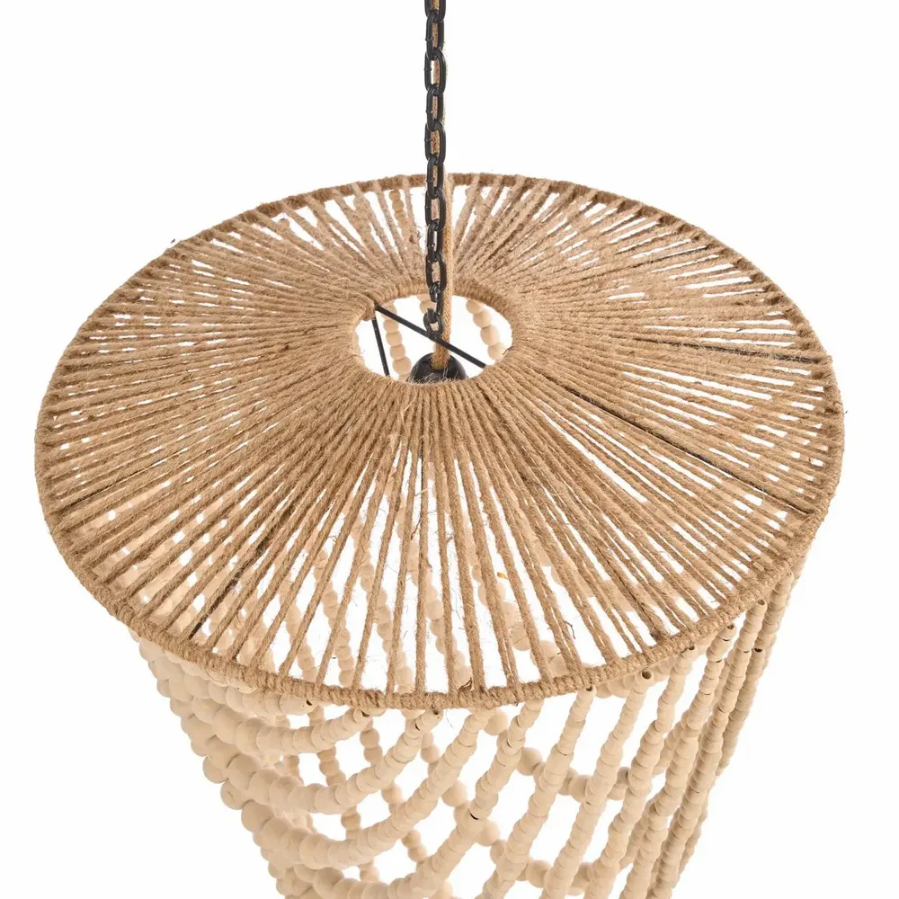 Abat-jours - Le Lustre Wooden Bead - Naturel - L - BAZAR BIZAR LIVING