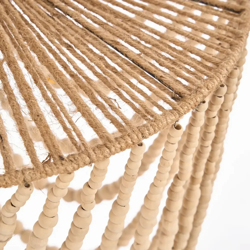 Abat-jours - Le Lustre Wooden Bead - Naturel - L - BAZAR BIZAR LIVING