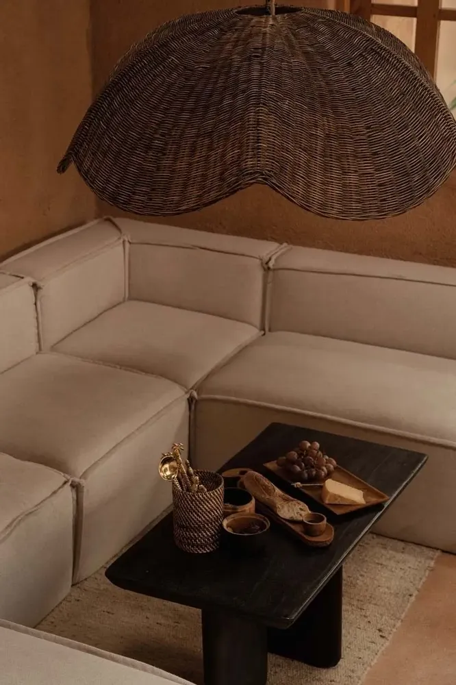 Abat-jours - La Wave Suspension - Noyer Foncé - L - BAZAR BIZAR LIVING