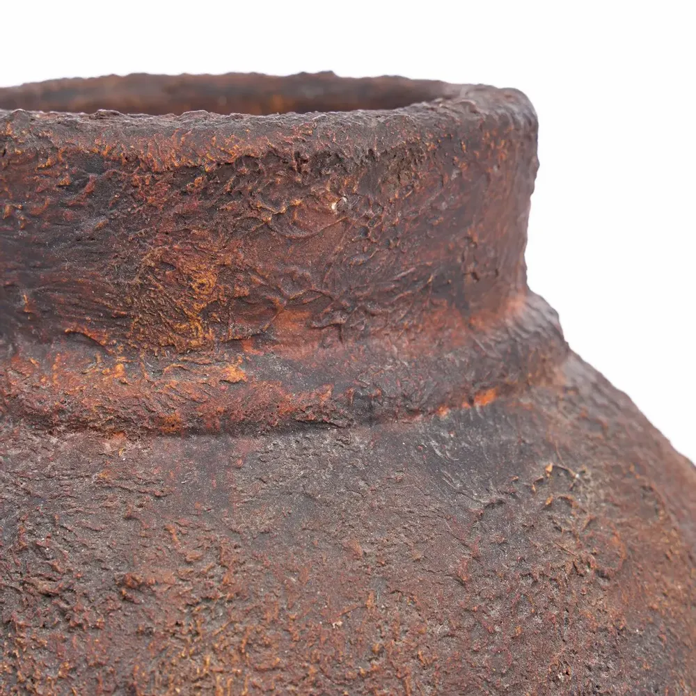 Vases - The Amphora Rustica Vase - Burgundy - M - BAZAR BIZAR LIVING