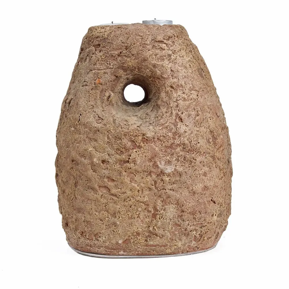 Candlesticks and candle holders - The Terra Totem Candle Holder - Brown - BAZAR BIZAR LIVING