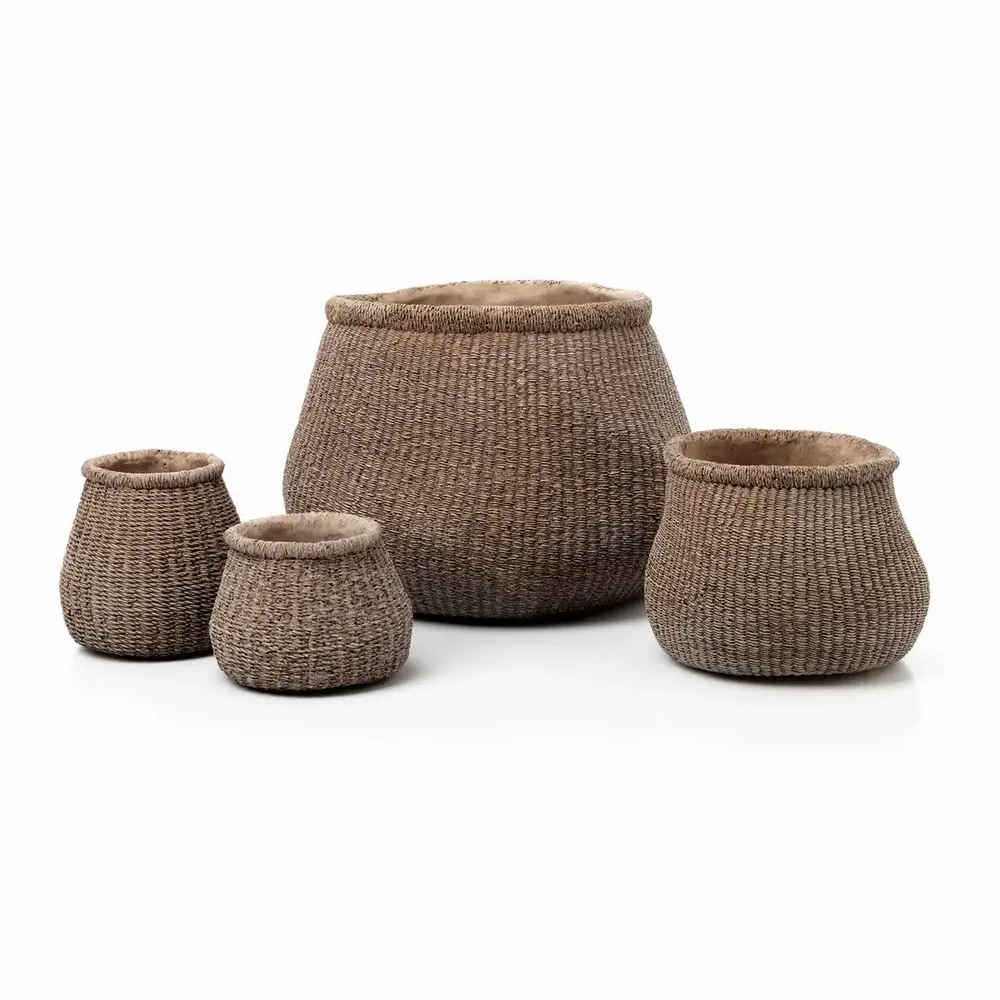 Pots de fleurs - Le Cache-Pot Faux-Puff - Marron - M - BAZAR BIZAR LIVING