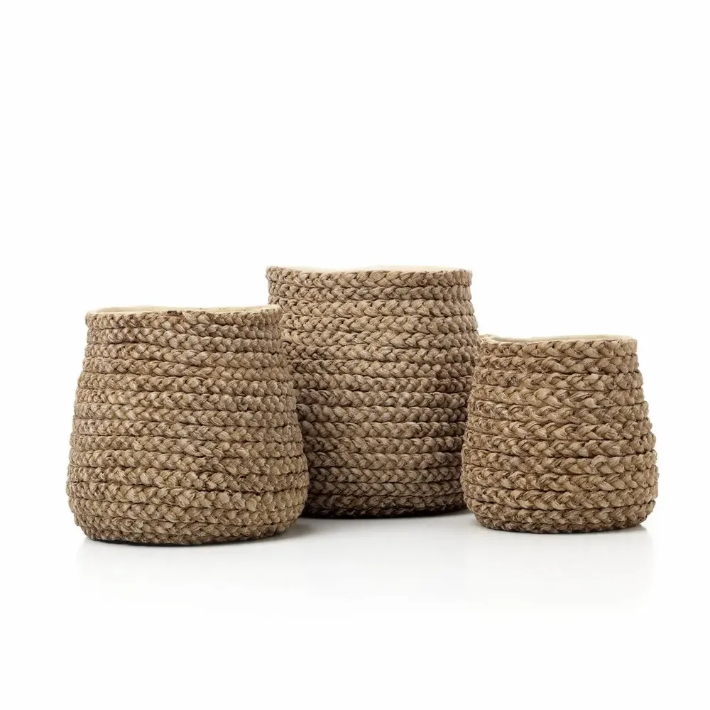 Pots de fleurs - Le Cache-Pot Fake Braided - Naturel - S - BAZAR BIZAR LIVING