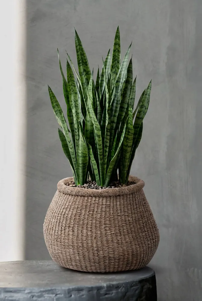 Pots de fleurs - Le Cache-Pot Faux-Puff - Marron - L - BAZAR BIZAR LIVING