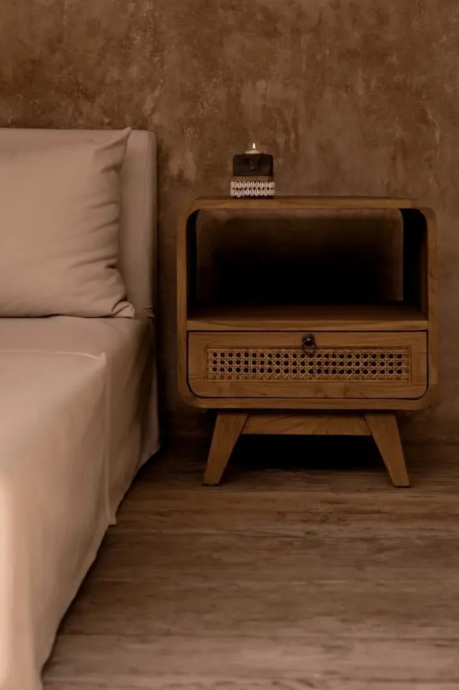 Tables de nuit - La Table de Chevet Breeze - Naturel - BAZAR BIZAR LIVING