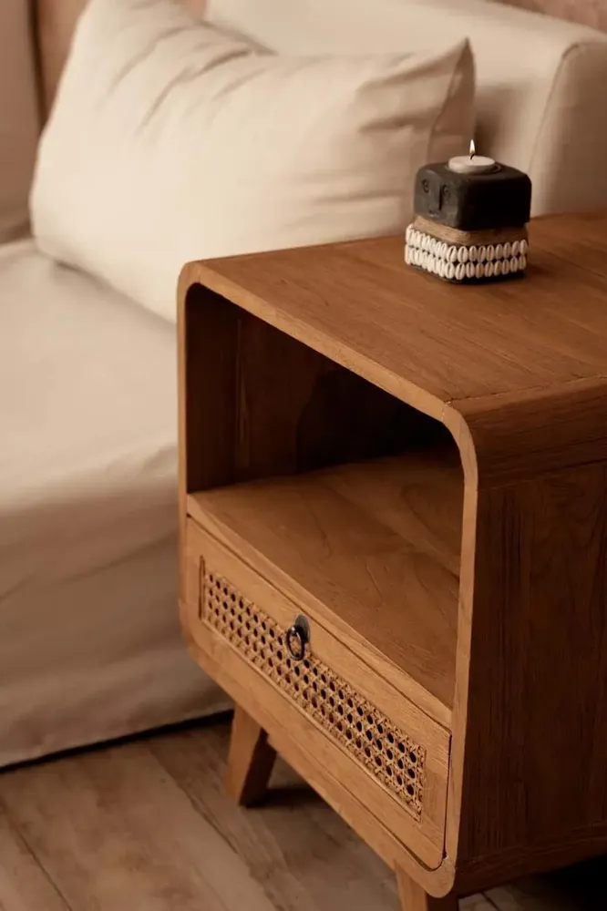Tables de nuit - La Table de Chevet Breeze - Naturel - BAZAR BIZAR LIVING