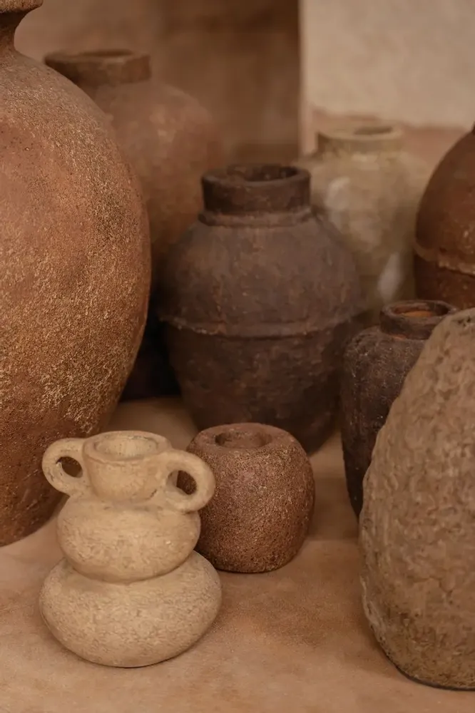 Vases - Le Vase Earthen Balance - Sable - S - BAZAR BIZAR LIVING