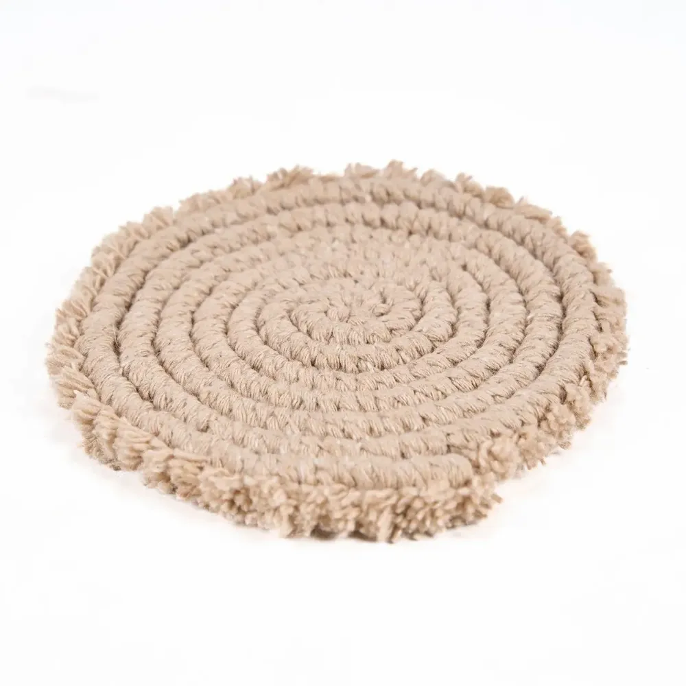 Placemats - The Cotton Coaster - Beige - BAZAR BIZAR LIVING