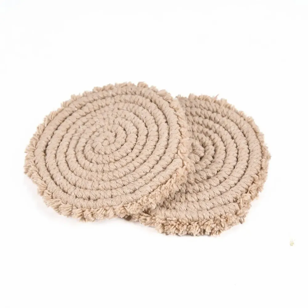 Placemats - The Cotton Coaster - Beige - BAZAR BIZAR LIVING