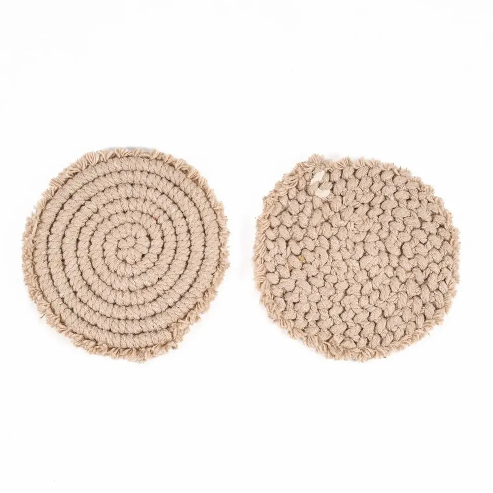 Placemats - The Cotton Coaster - Beige - BAZAR BIZAR LIVING