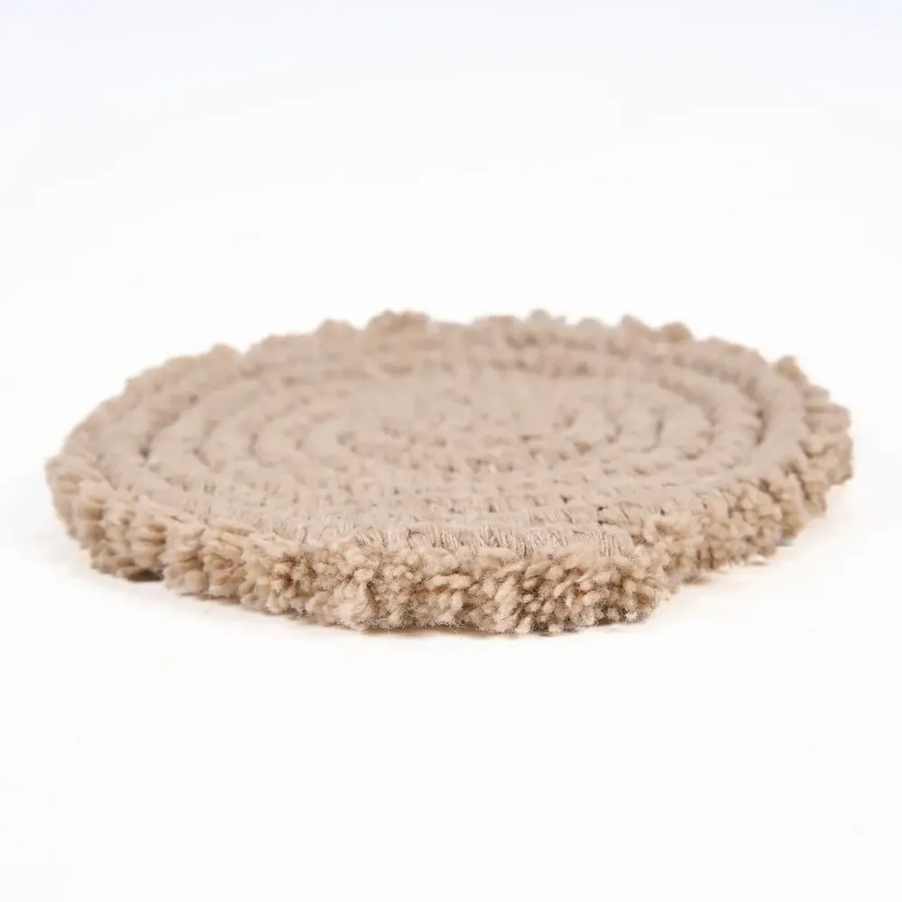 Placemats - The Cotton Coaster - Beige - BAZAR BIZAR LIVING