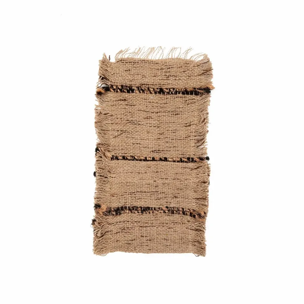 Table linen - The Oh My Gee Cutlery Holder - Beige Black - BAZAR BIZAR LIVING