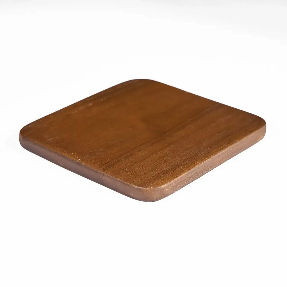 Placemats - The Material Coaster - Smooth Dark Brown - BAZAR BIZAR LIVING