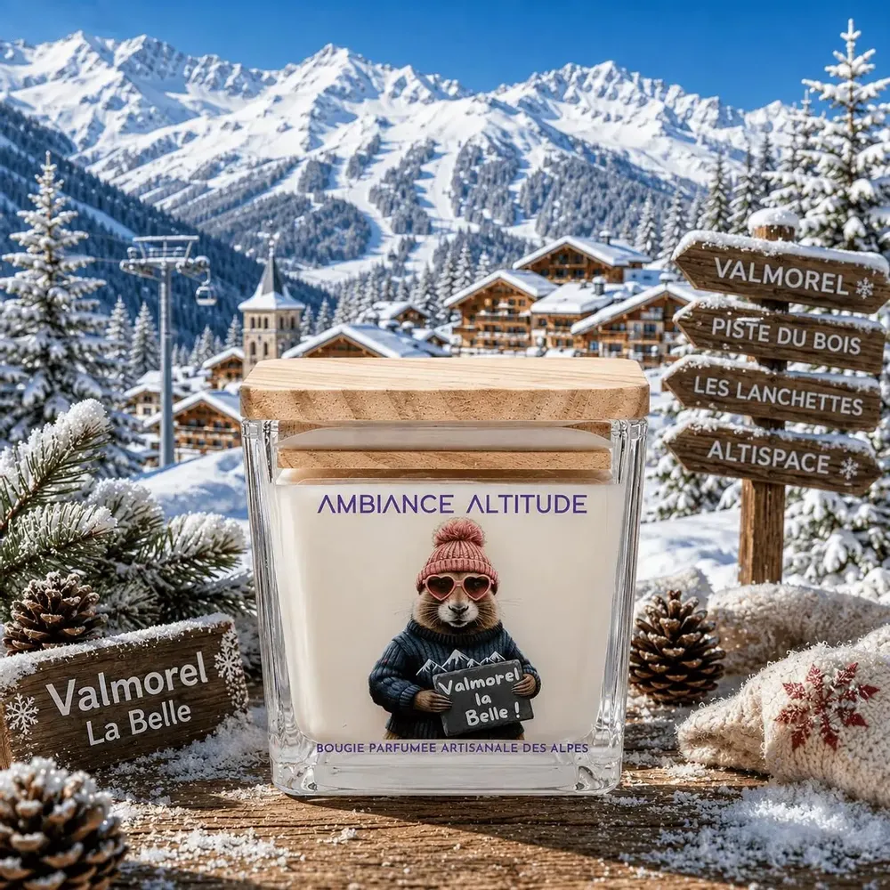 Candles - VALMOREL LA BELLE Scented Natural Candle - AMBIANCE ALTITUDE