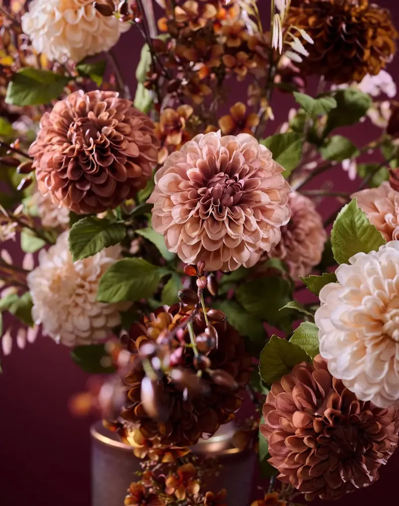 Floral decoration - Trend bouquet coffee colours - SILK-KA BV