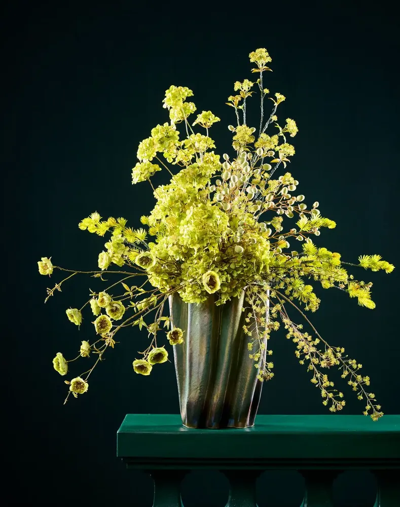 Floral decoration - Timeless green bouquet - SILK-KA BV