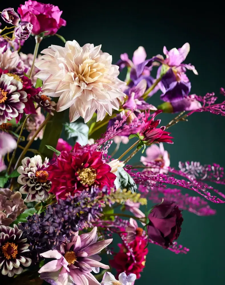 Décorations florales - Mélange de fleurs lilas et violettes - SILK-KA BV