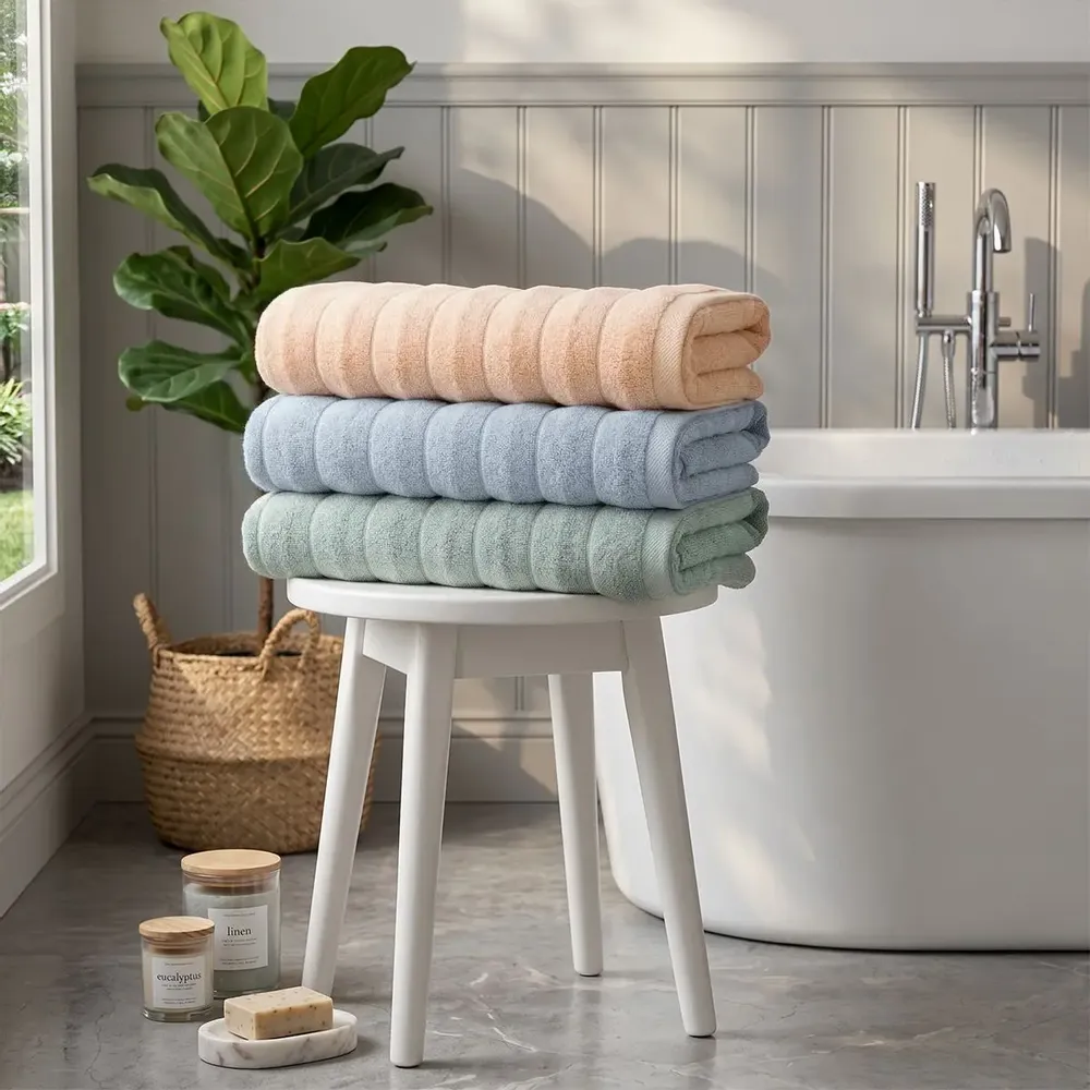 Serviettes de bain - Serviette Varadero 30 x 50 cm, verte, 650 g/m² - DILIOS