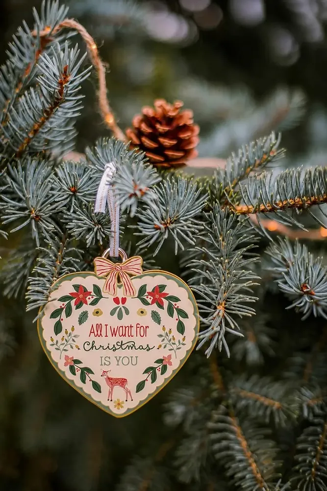 Christmas garlands and baubles - Christmas decoration All I want for Christmas is you — Hirondelles & C - HIRONDELLES &CIE