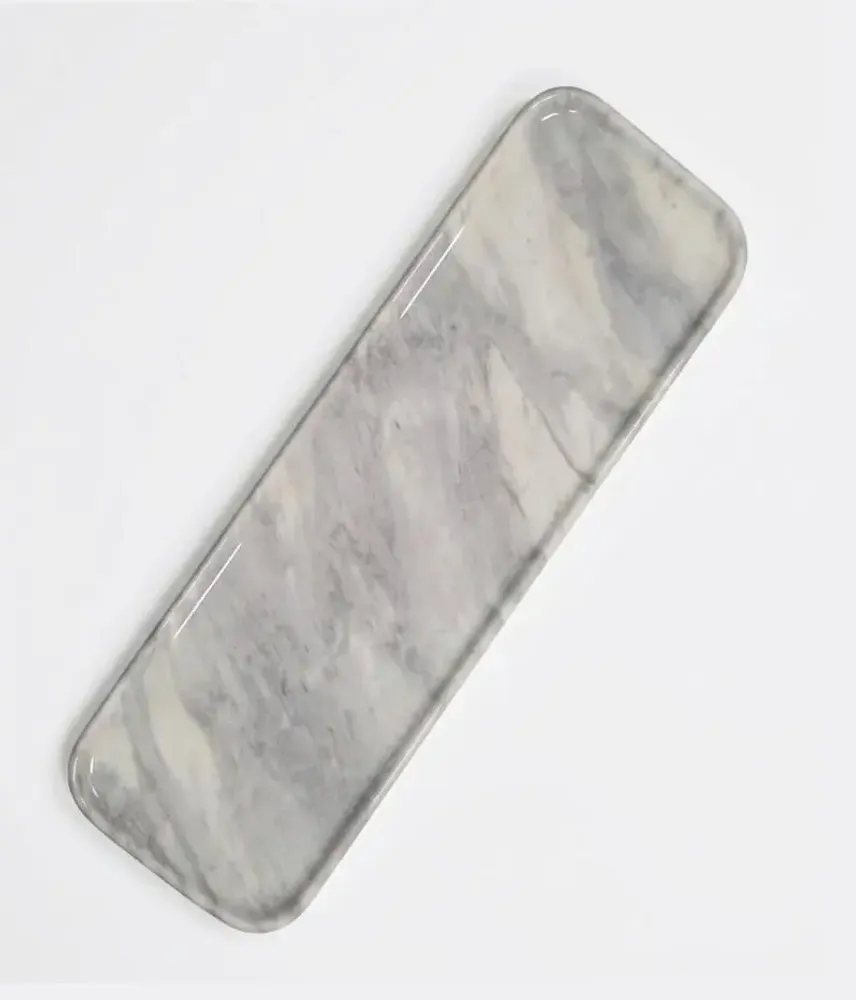 Objets de décoration - Plateau en marbre gris 450X150MM - SAGIT