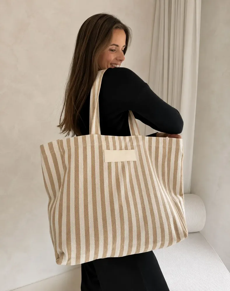 Bags and totes - BIARRITZ Tote Bag – Beige  (43 × 15 × 36 cm) - MOONPACK