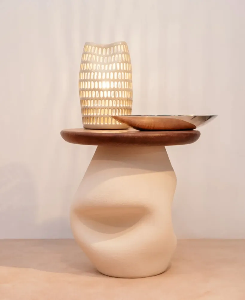 Autres tables  - Table d'appoint 3 - Chêne foncé - LB CERAMIQUES