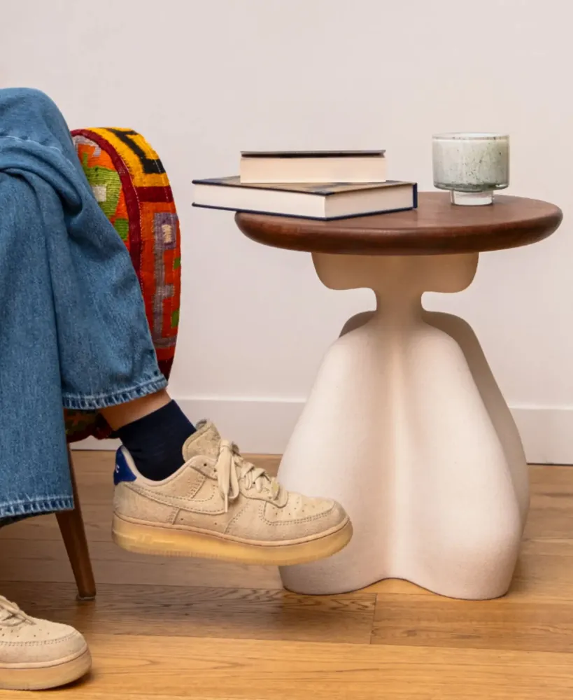Autres tables  - Table d'appoint 6 - Chêne foncé - LB CERAMIQUES
