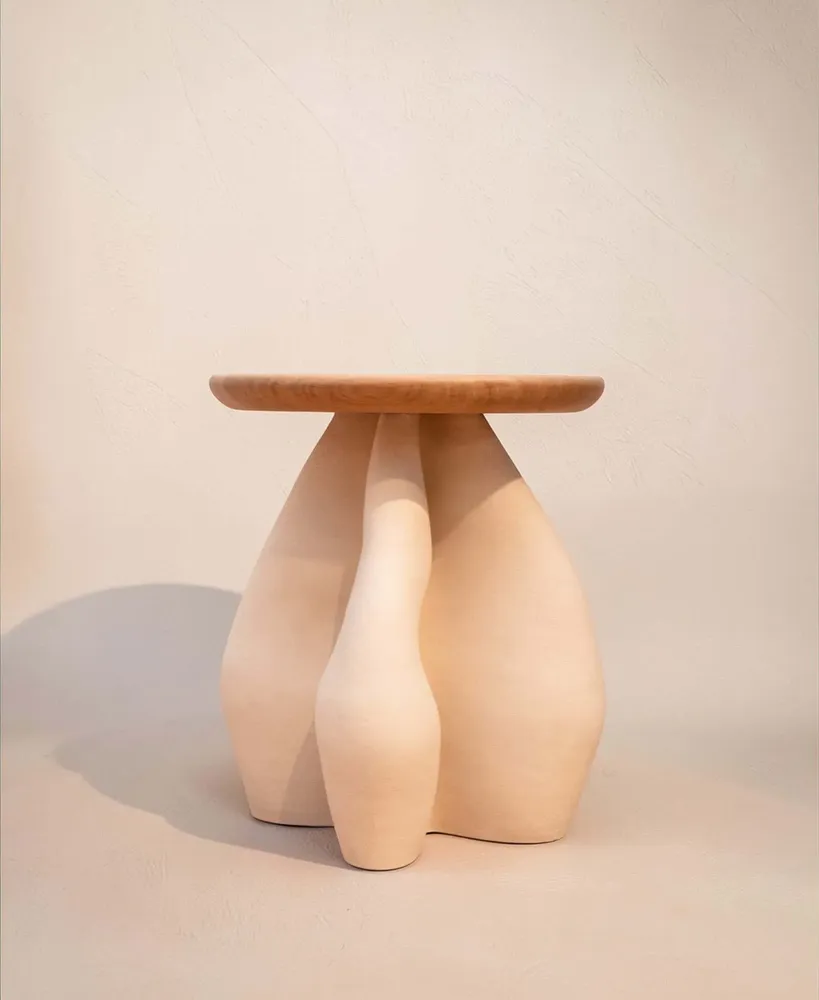 Autres tables  - Table d'appoint 1 - Chêne naturel - LB CERAMIQUES