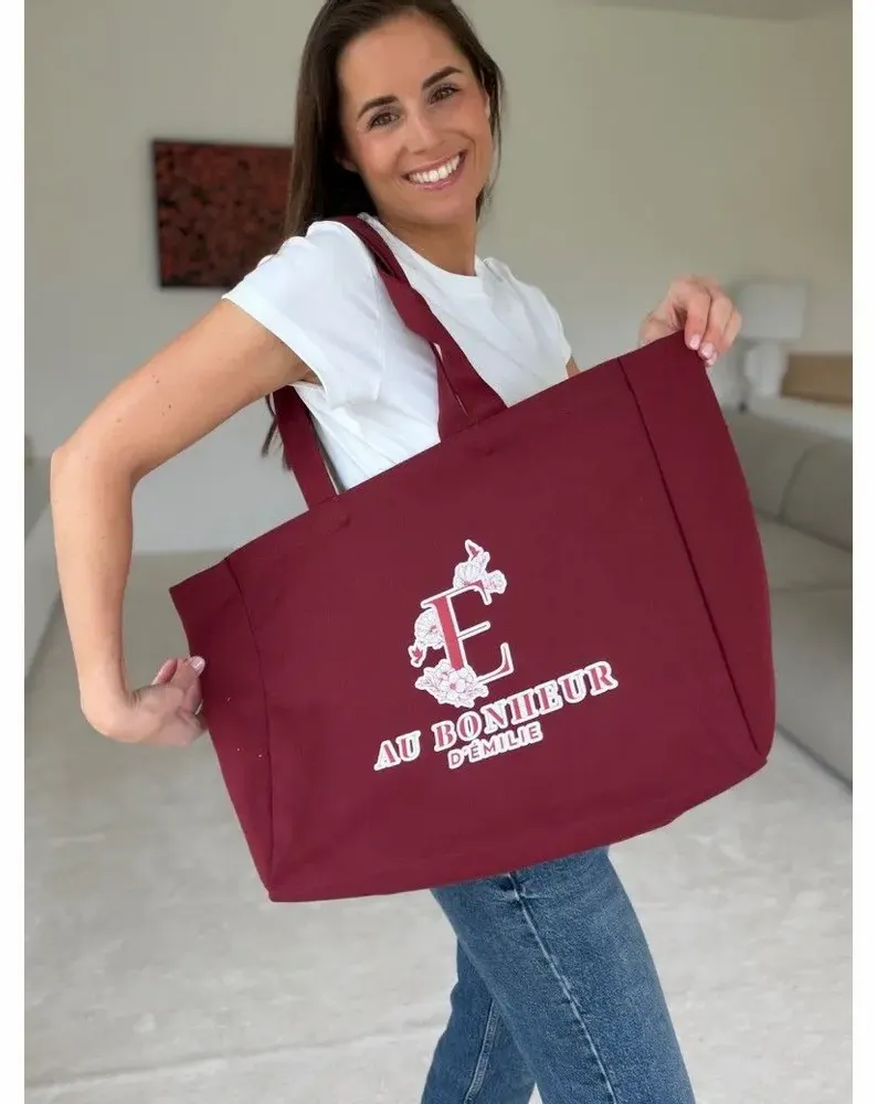 Bags and totes - Reusable tote bag — Nancy Bordeaux (43×15×36 cm) - MOONPACK