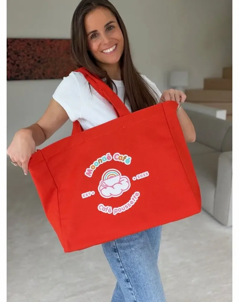 Bags and totes - Reusable tote bag — Nancy Orange (43×15×36 cm) - MOONPACK