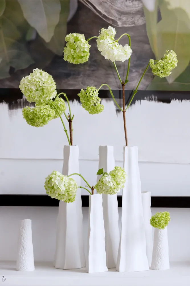 Carafes - Mira vase, porcelain cookie, H33 - YLVAYA DESIGN