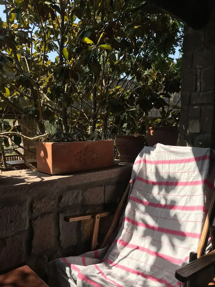 Other bath linens - hammam towel XL light grey/ruby red 220x160cm - OTTOMANIA