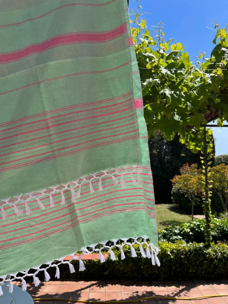 Other bath linens - hammam towel pistachio/tulip 170x100cm - OTTOMANIA