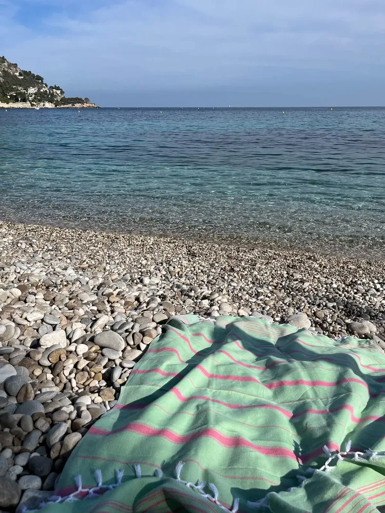 Autres linges de bain - fouta XL pistache/tulipe 220x160cm - OTTOMANIA