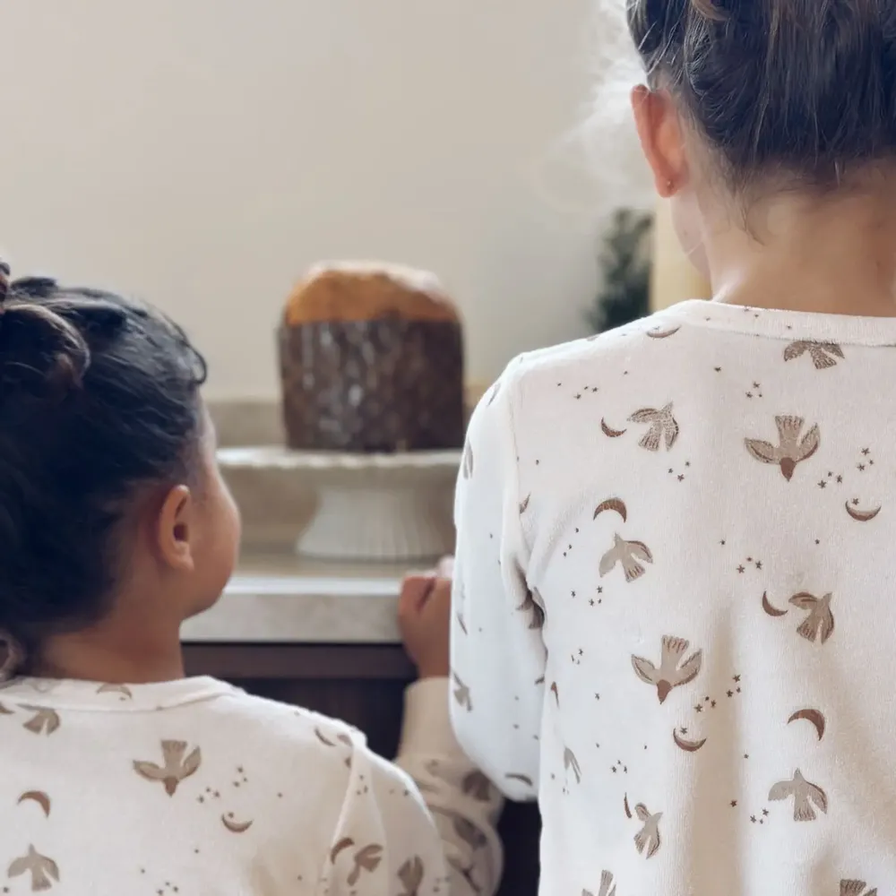 Children's fashion - Moonlight velvet baby pajamas - BONJOUR LITTLE