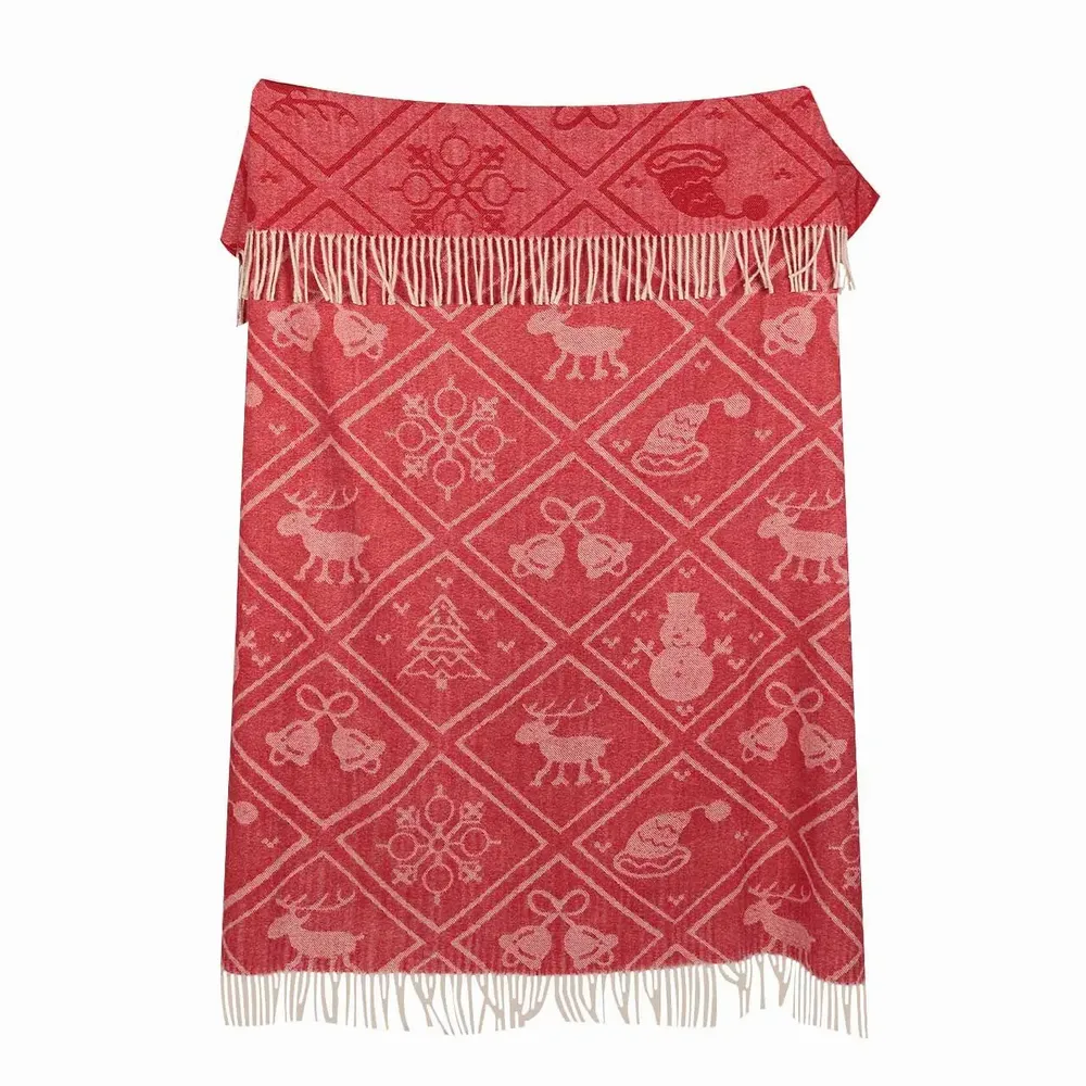 Plaids - Plaid en laine mérinos australienne Noel - LANAVITTA