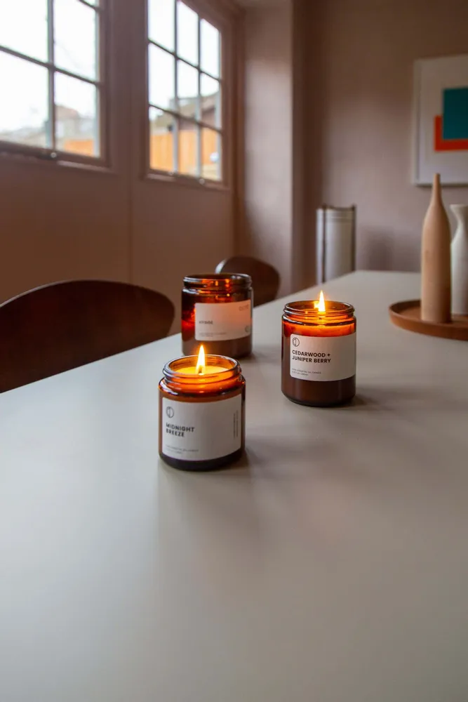 Bougies - Eucalyptus + Menthe poivree | Bougie Pot Ambré |250ml - OCTŌ