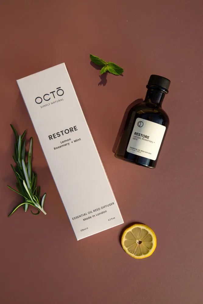 Scent diffusers - Restore (Lemon + Rosemary + Mint) | Stick Diffuser - OCTŌ