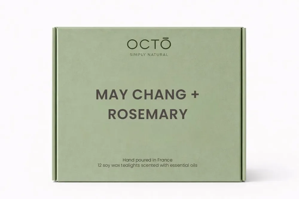 Candles - Tealights | Box of 12 pieces | Serene (Lavender + Neroli + Bergamot) - OCTŌ