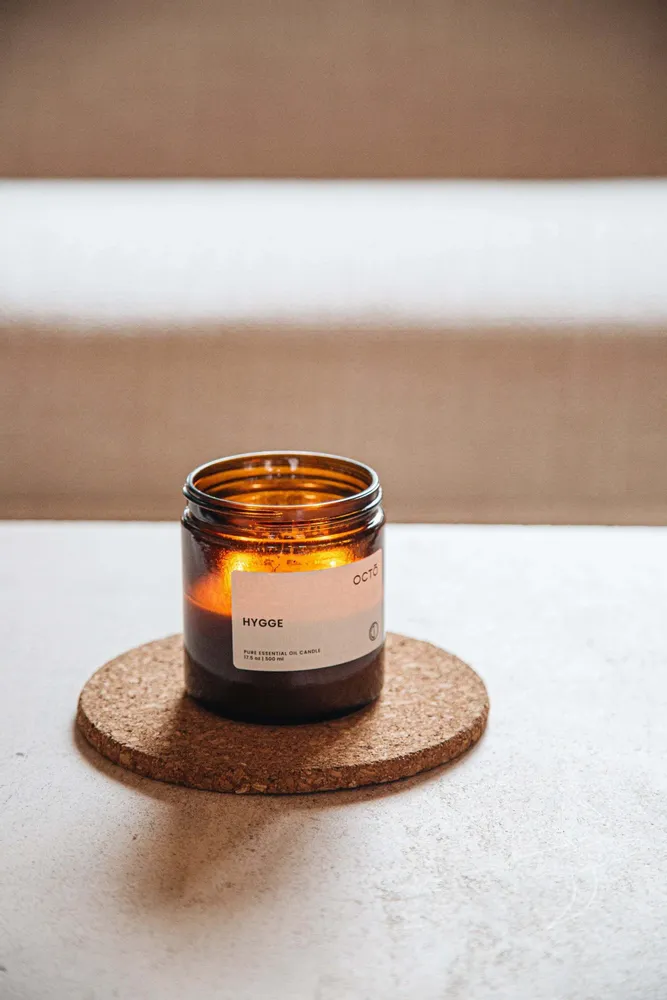 Candles - Hygge (Orange + Spice) | Amber Jar Candle |250ml - OCTŌ