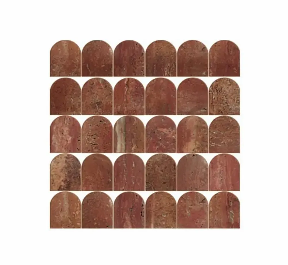 Mosaics - Red marble mosaic - SAGIT