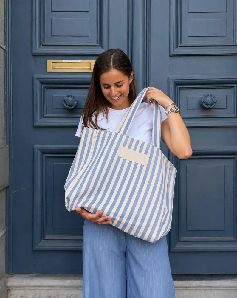 Bags and totes - BIARRITZ Tote Bag – Blue (43 × 15 × 36 cm) - MOONPACK
