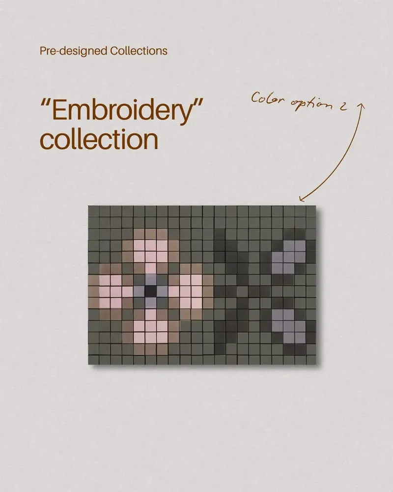 Mosaics - Modular Mosaic Decor - Broderie Collection - FRAGMENT - STUDIO DE MOSAÏQUE
