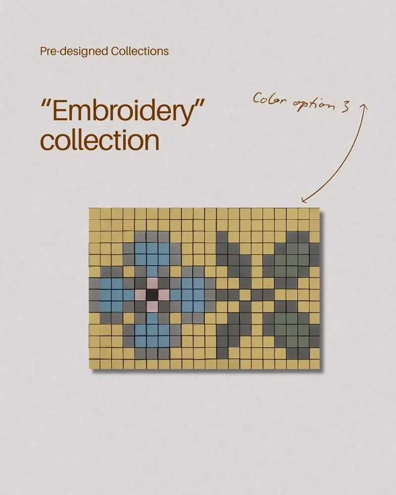 Mosaics - Modular Mosaic Decor - Broderie Collection - FRAGMENT - STUDIO DE MOSAÏQUE
