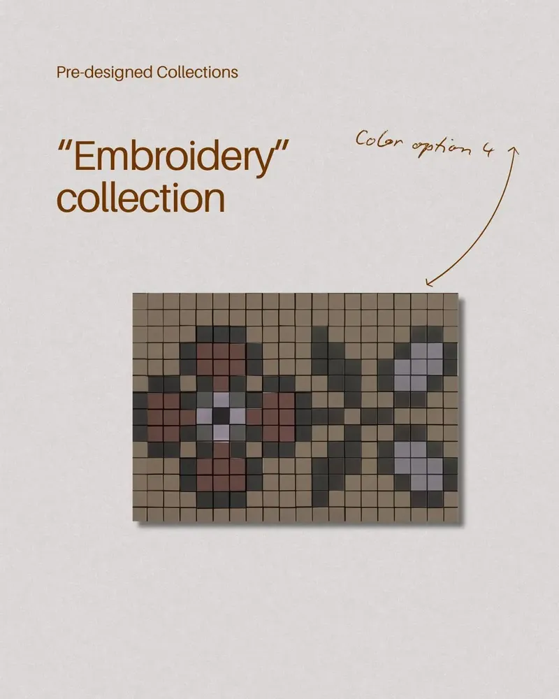 Mosaics - Modular Mosaic Decor - Broderie Collection - FRAGMENT - STUDIO DE MOSAÏQUE