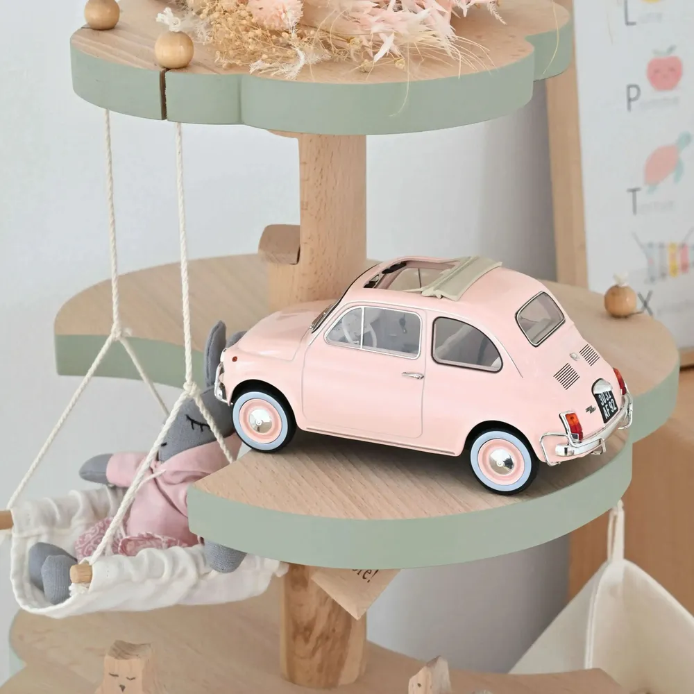 Cadeaux - Fiat 500 L 1968 Rose cadeau de naissance 1/18 - NOREV