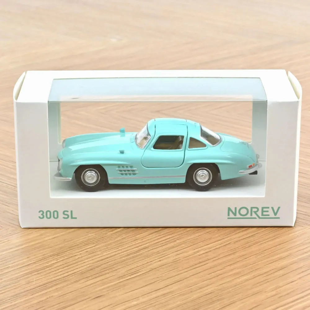 Jouets enfants - Voiture jouet Mercedes Benz 300SL 1955 Turquoise Jet-car 1/43 - NOREV